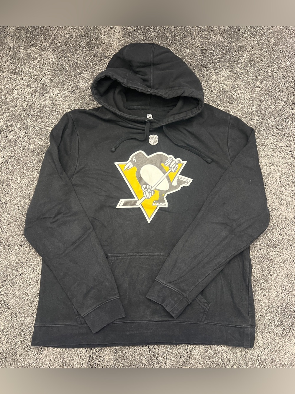 Pittsburgh Penguins Matt Murray Hoodie Men’s Size XL Stanley Cup Black Gold NHL